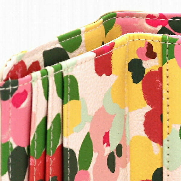 キャスキッドソン 三つ折り財布 Cath Kidston M WALLET LARGE PAINTED PANSIES