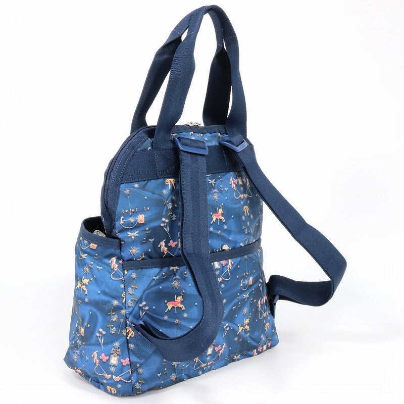 LeSportsac レスポートサック リュックサック 2442 DOUBLE TROUBLE BACKPACK E480 CAROUSEL CHORDS