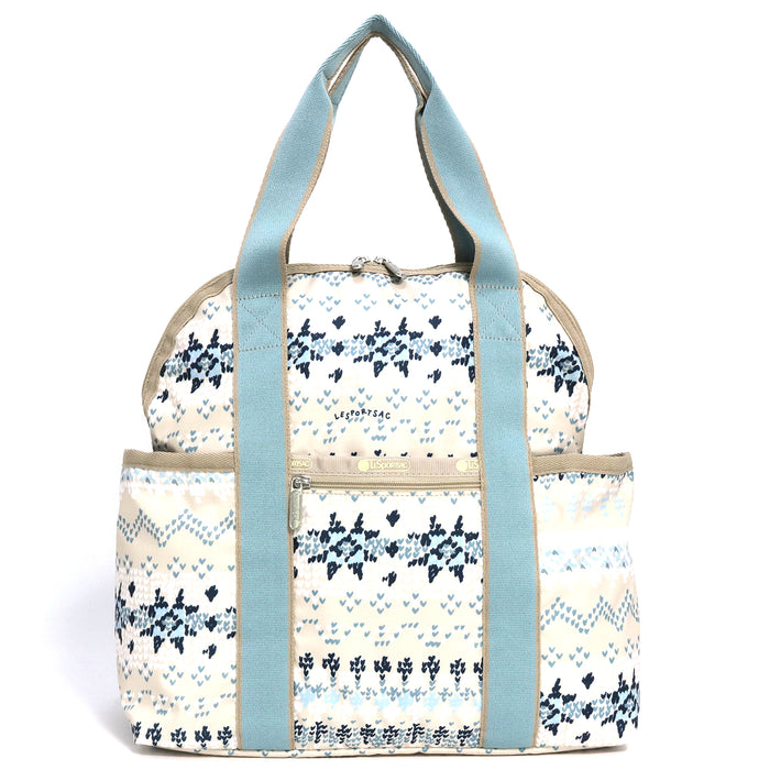 LeSportsac レスポートサック リュックサック 2442 DOUBLE TROUBLE BACKPACK E775 COZY FAIRISLE