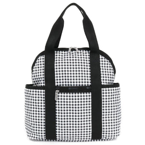 LeSportsac レスポートサック リュックサック 2442 DOUBLE TROUBLE BACKPACK U254 GINGHAM CHECK NOIR