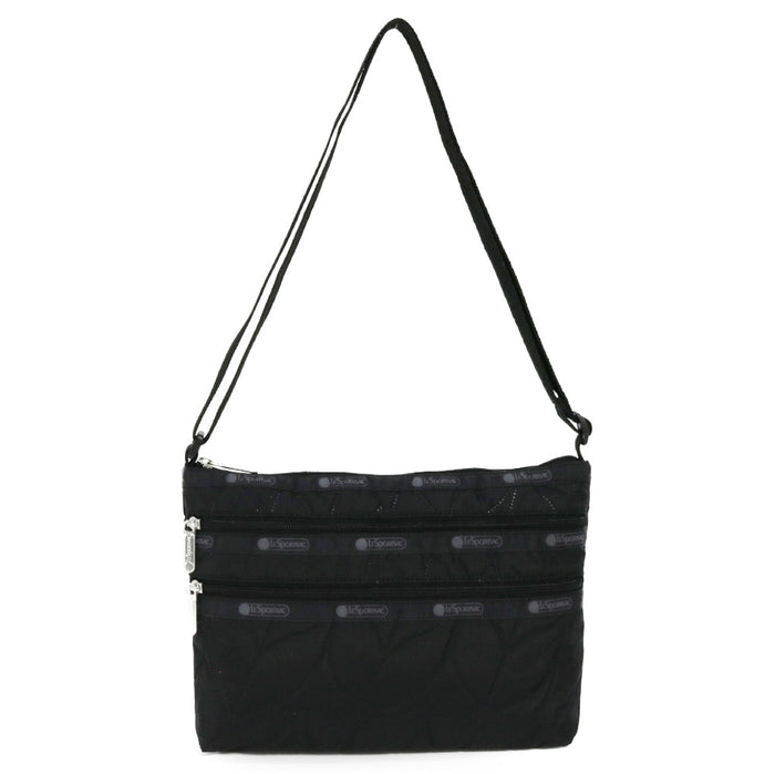 LeSportsac レスポートサック ショルダーバッグ 3352 QUINN BAG E844 BRAIDED DEBOSS BLACK