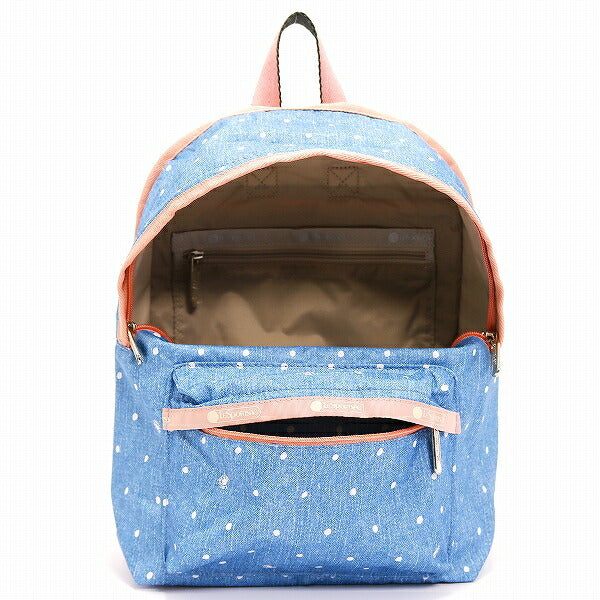 レスポートサック リュックサック LeSportsac SM HOLLIS BACKPACK DENIM DOT