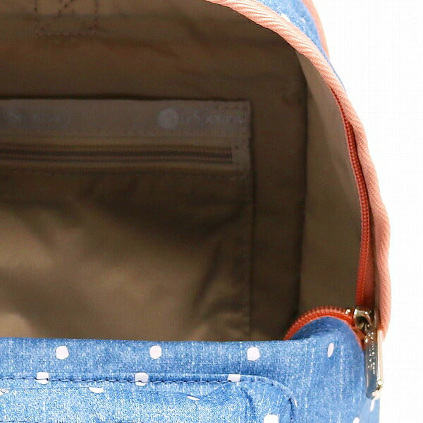 レスポートサック リュックサック LeSportsac SM HOLLIS BACKPACK DENIM DOT