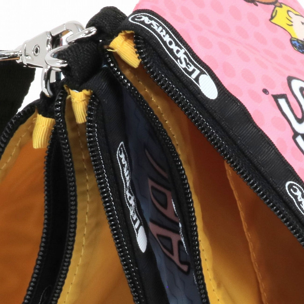 LeSportsac レスポートサック ポーチセット 3455 TRIPLE POUCH SET WITH WRISTLET E930 PEANUTS  GANG WRISTLET