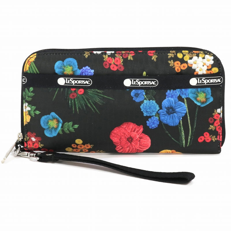 LeSportsac レスポートサック ラウンドファスナー 長財布 3462 TECH WALLET WRISTLET E477 FORGET ME NOT