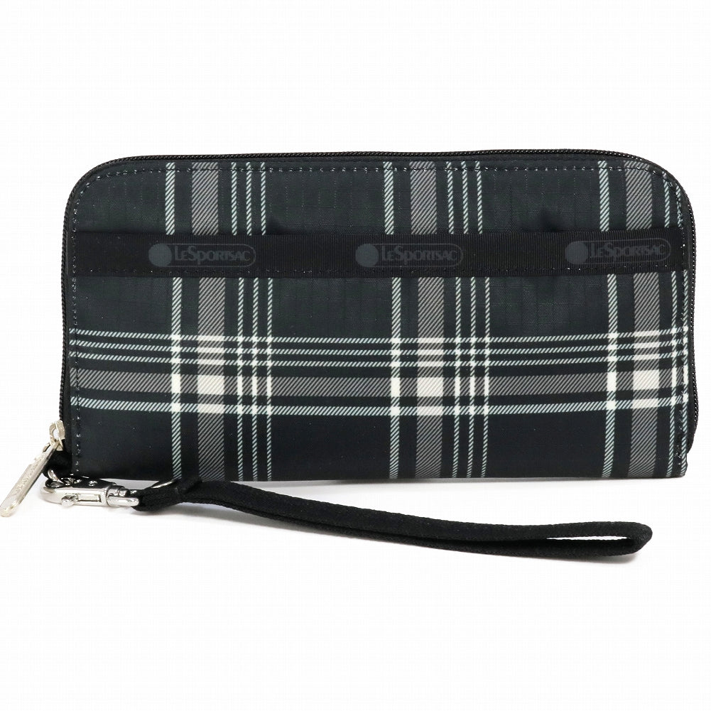 LeSportsac レスポートサック ラウンドファスナー 長財布 3462 TECH WALLET WRISTLET E570 PEARL PLAID