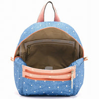 レスポートサック リュックサック LeSportsac SMALL DOUBLE ZIP BACKPACK DENIM DOT