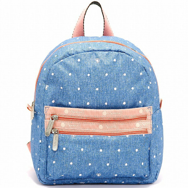 レスポートサック リュックサック LeSportsac SMALL DOUBLE ZIP BACKPACK DENIM DOT