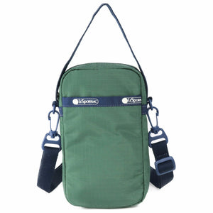 レスポートサック ショルダーバッグ 3505 R092 ミニクロスボディ フォンホルダー グリーン LeSportsac MINI PHONE CROSSBODY TREKKING GREEN