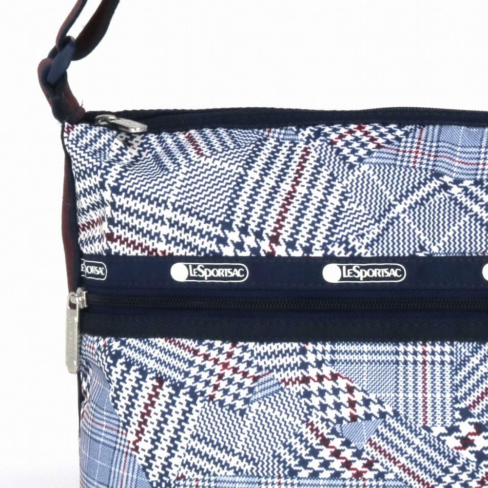 レスポートサック ショルダーバッグ 3709 E712 PUZZLED PLAID スモール ホーボー ブルー LeSportsac