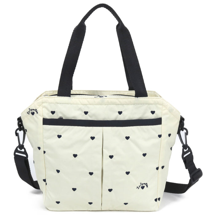 LeSportsac レスポートサック ショルダーバッグ 3801 SMALL EVER TOTE U276 NAVY SWISS HEART