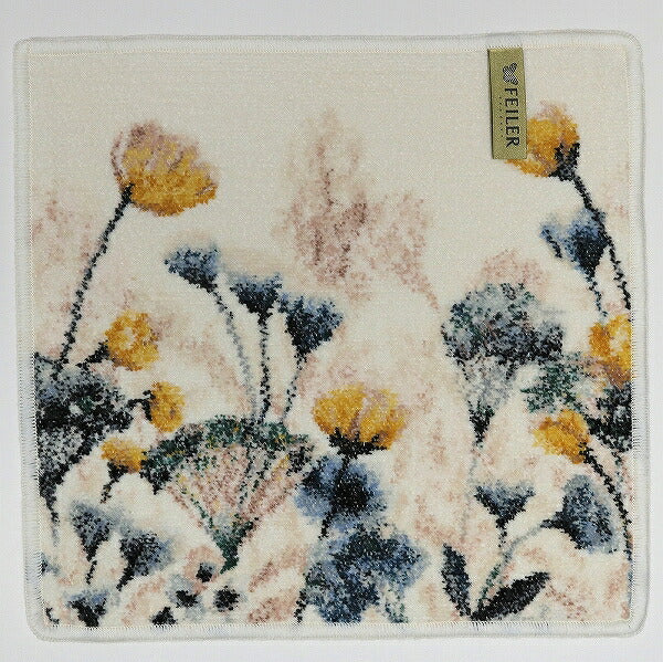 フェイラー ハンカチ 30x30cm ハンドタオル レディース FEILER WILDBLUME offwhite