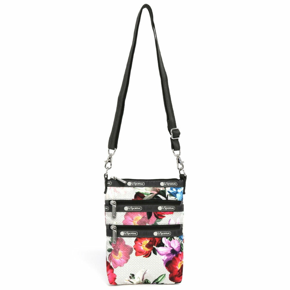 レスポートサック ショルダーバッグ 4007 3ZIP クロスボディ E776 PHOTO BLOOMS クリーム LeSportsac