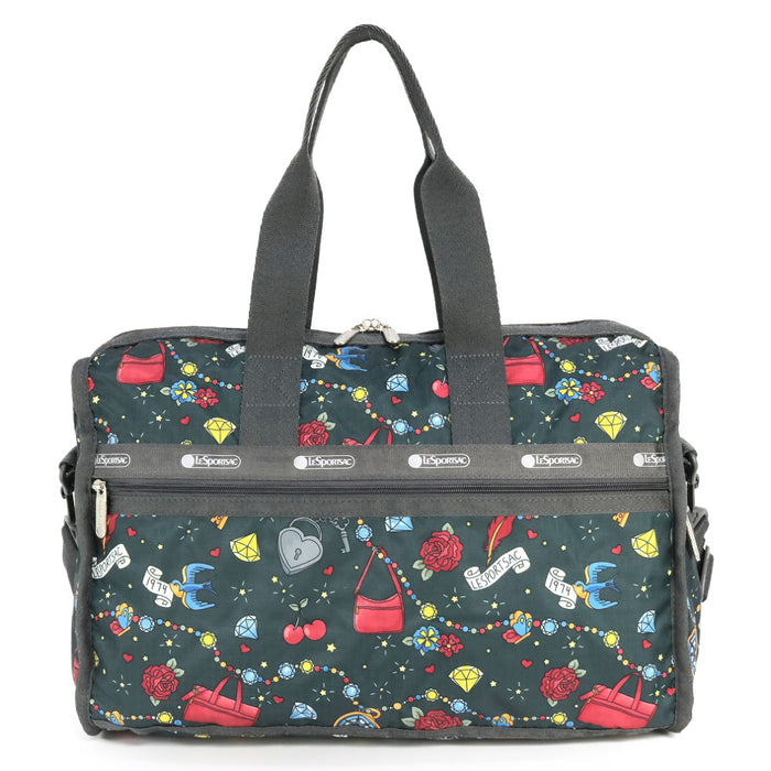 LeSportsac レスポートサック ボストンバッグ 4318 DELUXE MED WEEKENDER E465 KEEPSAKE MEMORY