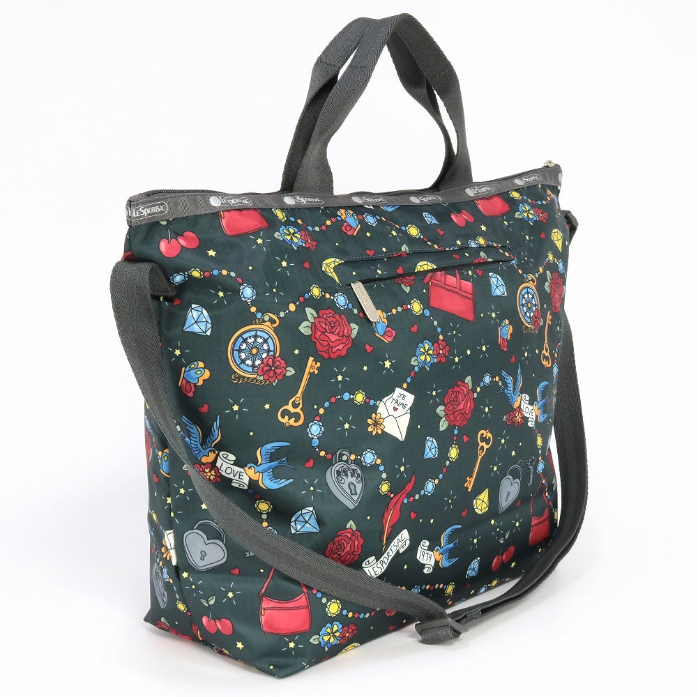 LeSportsac レスポートサック トートバッグ 4360 DELUXE EASY CARRY TOTE E465 KEEPSAKE MEMORY