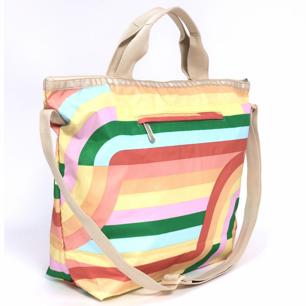 レスポートサック トートバッグ 4360 E626 BOLD RAINBOW デラックスイージーキャリートート ピンク LeSportsac