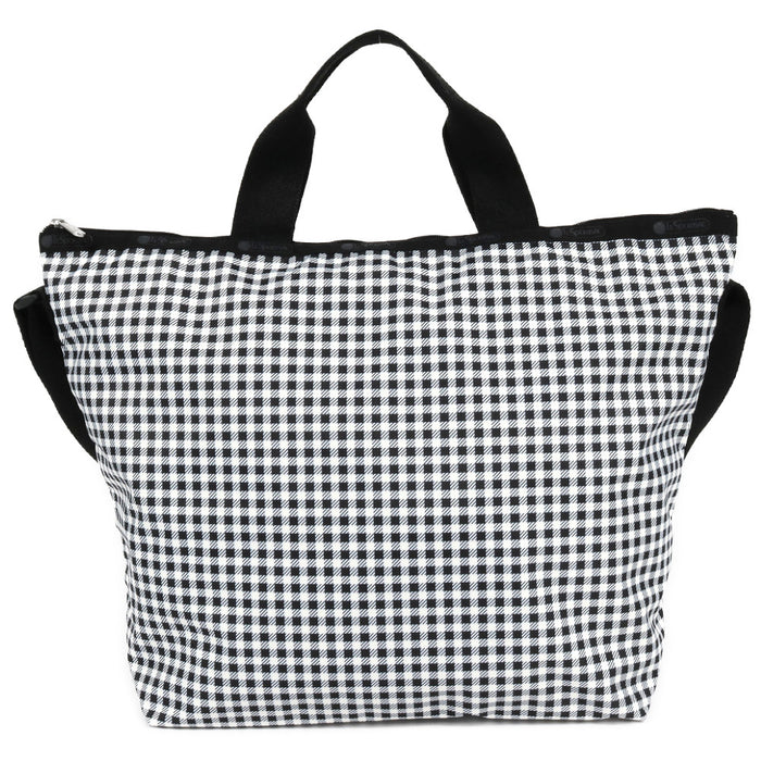 LeSportsac レスポートサック トートバッグ 4360 DELUXE EASY CARRY TOTE U254 GINGHAM CHECK NOIR