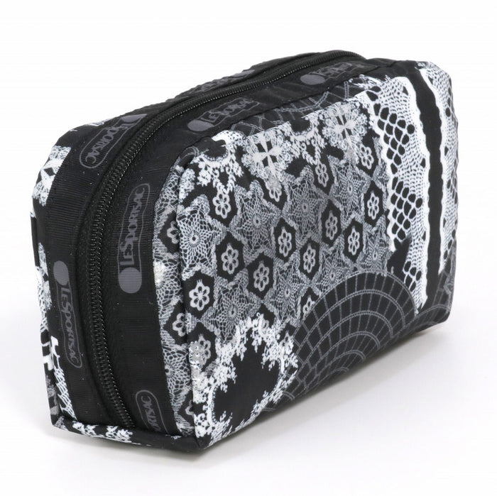 レスポートサック ポーチ 6511 E786 PATCHWORK LACE レクタングラーコスメティック グレー LeSportsac