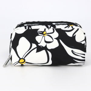 LeSportsac レスポートサック ポーチ 6511 RECTANGULAR COSMETIC E837 BLACK AND WHITE BLOOMS
