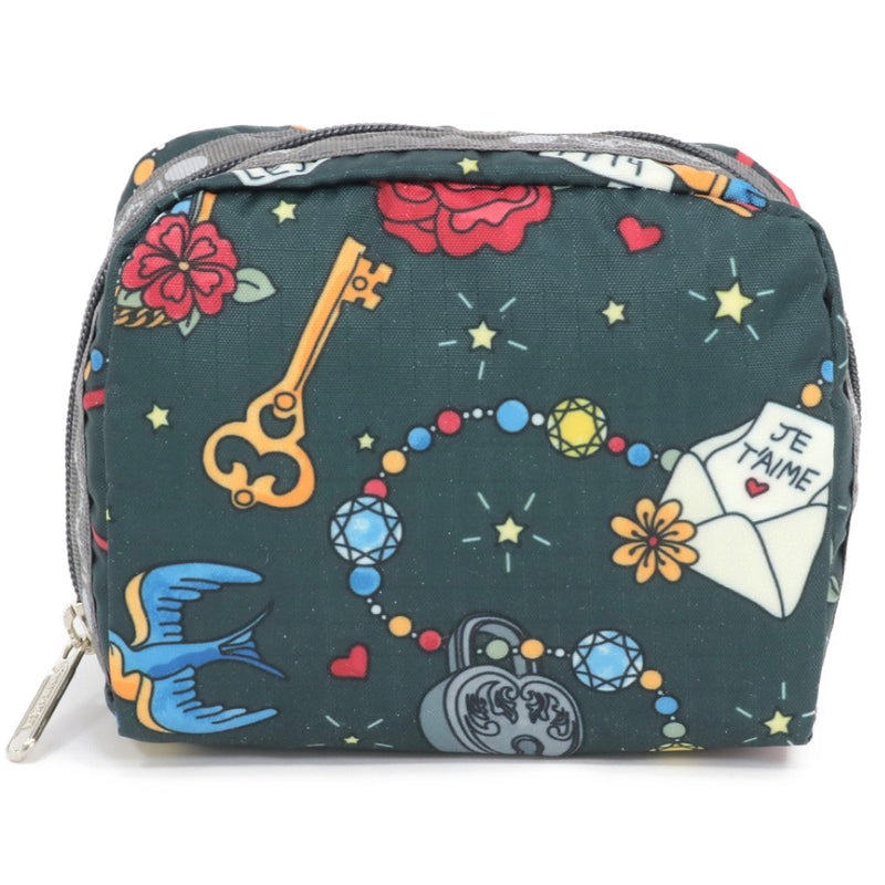 LeSportsac レスポートサック ポーチ 6701 SQUARE COSMETIC E465 KEEPSAKE MEMORY