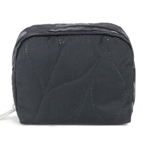 LeSportsac レスポートサック ポーチ 6701 SQUARE COSMETIC E844 BRAIDED DEBOSS BLACK