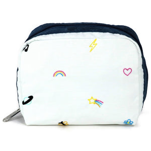 LeSportsac レスポートサック ポーチ 6701 SQUARE COSMETIC E885 DAYDREAM EMBROIDERY