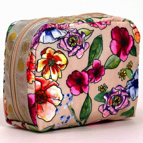 レスポートサック ポーチ レディース LeSportsac SQUARE COSMETIC SUNSHINE GARDEN