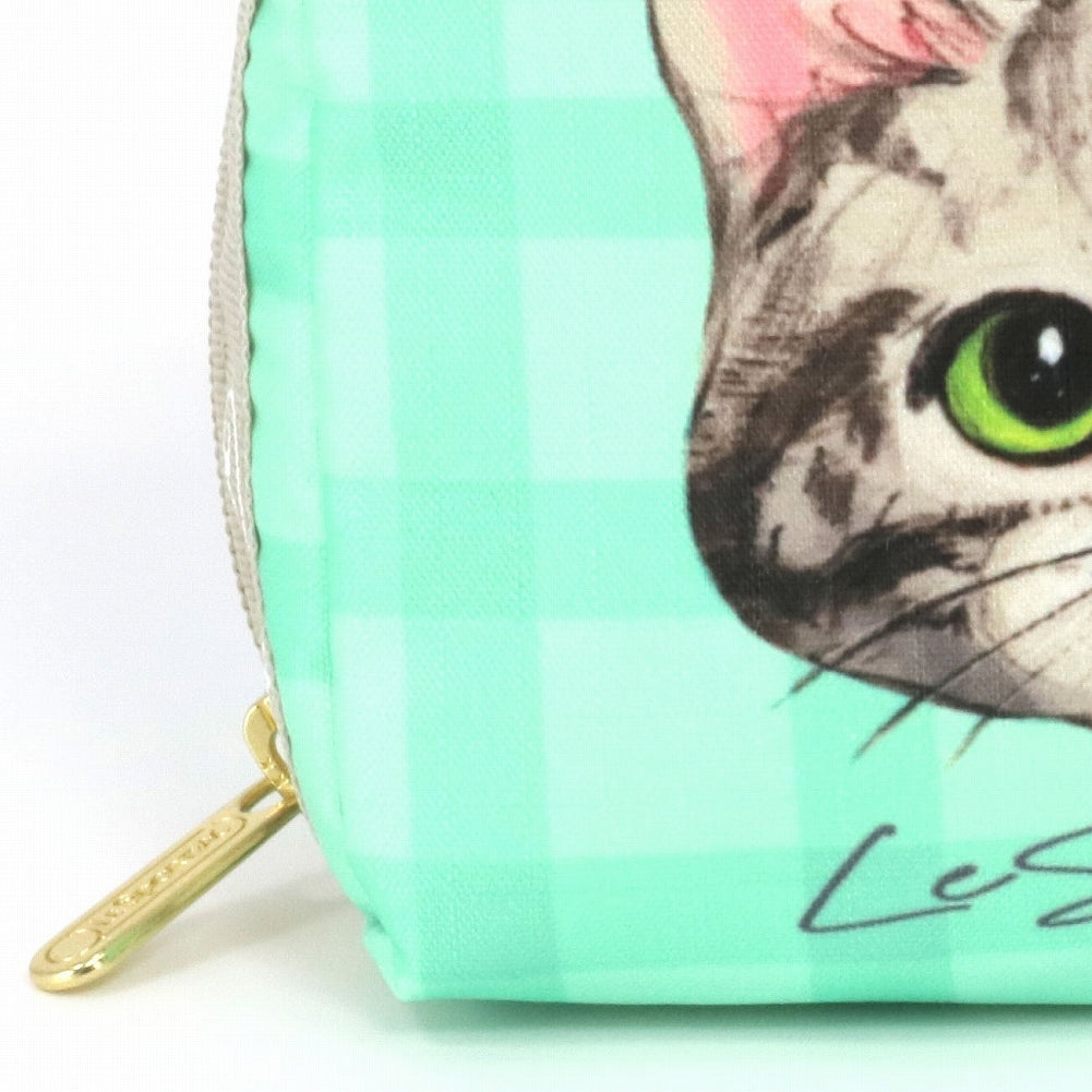 LeSportsac レスポートサック ポーチ 6701 SQUARE COSMETIC U241 CAT DAY AS