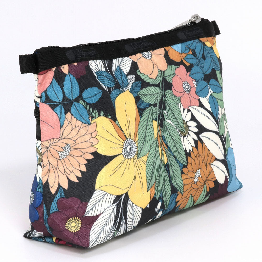 レスポートサック ポーチ 7105 E706 FAVORITE FLORAL コスメティッククラッチ ブルー LeSportsac