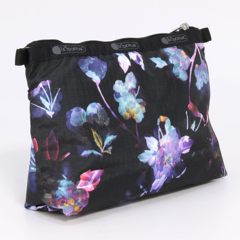 レスポートサック ポーチ 7105 E778 SHADOW FLORAL コスメティッククラッチ ブラック LeSportsac