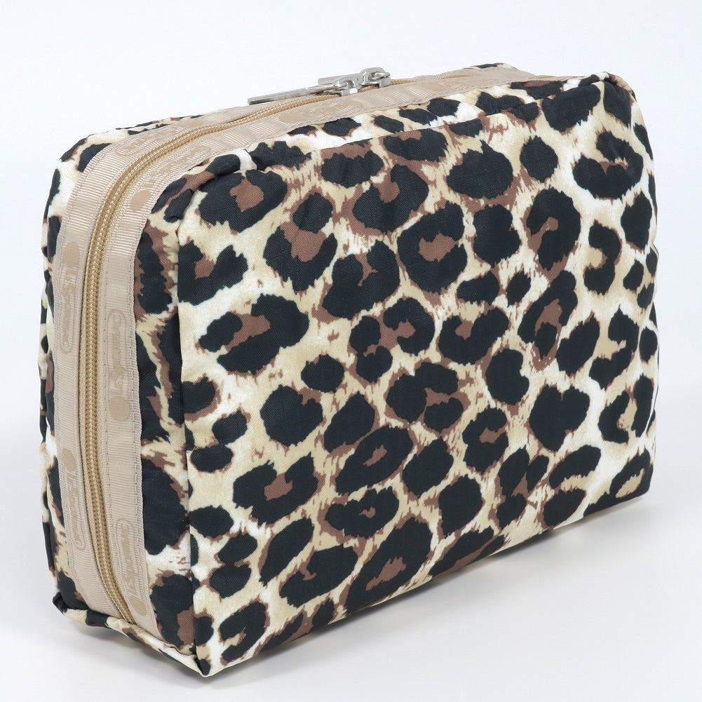 LeSportsac レスポートサック ポーチ 7121 EXTRA LARGE RECTANGULAR COSMETIC U299 FLAXEN LEOPARD