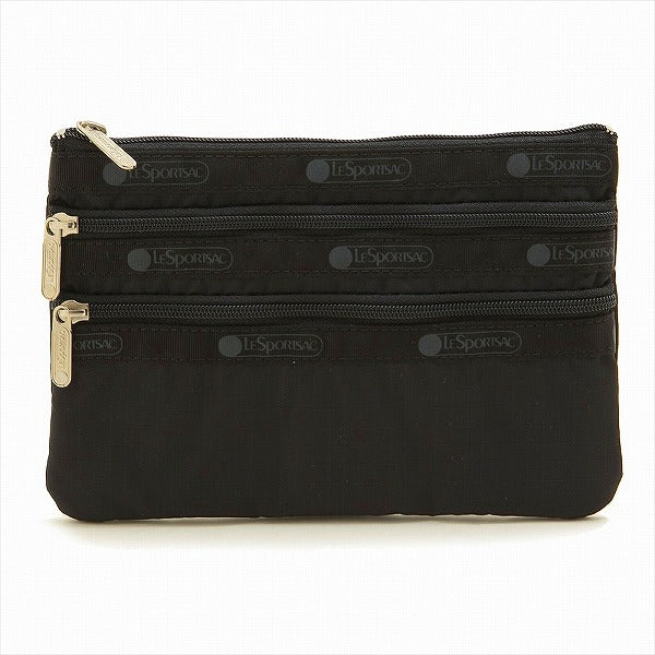 レスポートサック ポーチ レディース LeSportsac 3 ZIP COSMETIC Black Solid