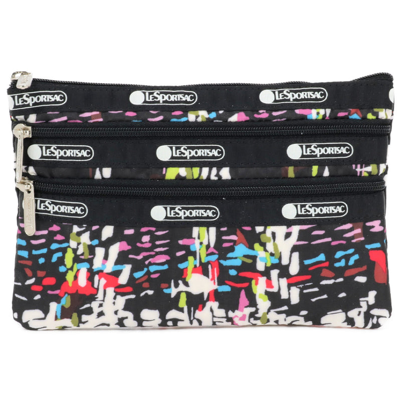 LeSportsac レスポートサック ポーチ 7158 3 ZIP COSMETIC E474 RUNNING WEAVE