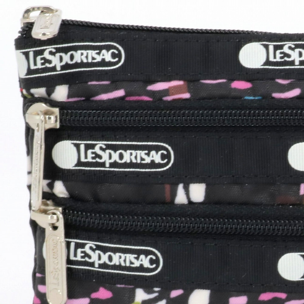 LeSportsac レスポートサック ポーチ 7158 3 ZIP COSMETIC E474 RUNNING WEAVE