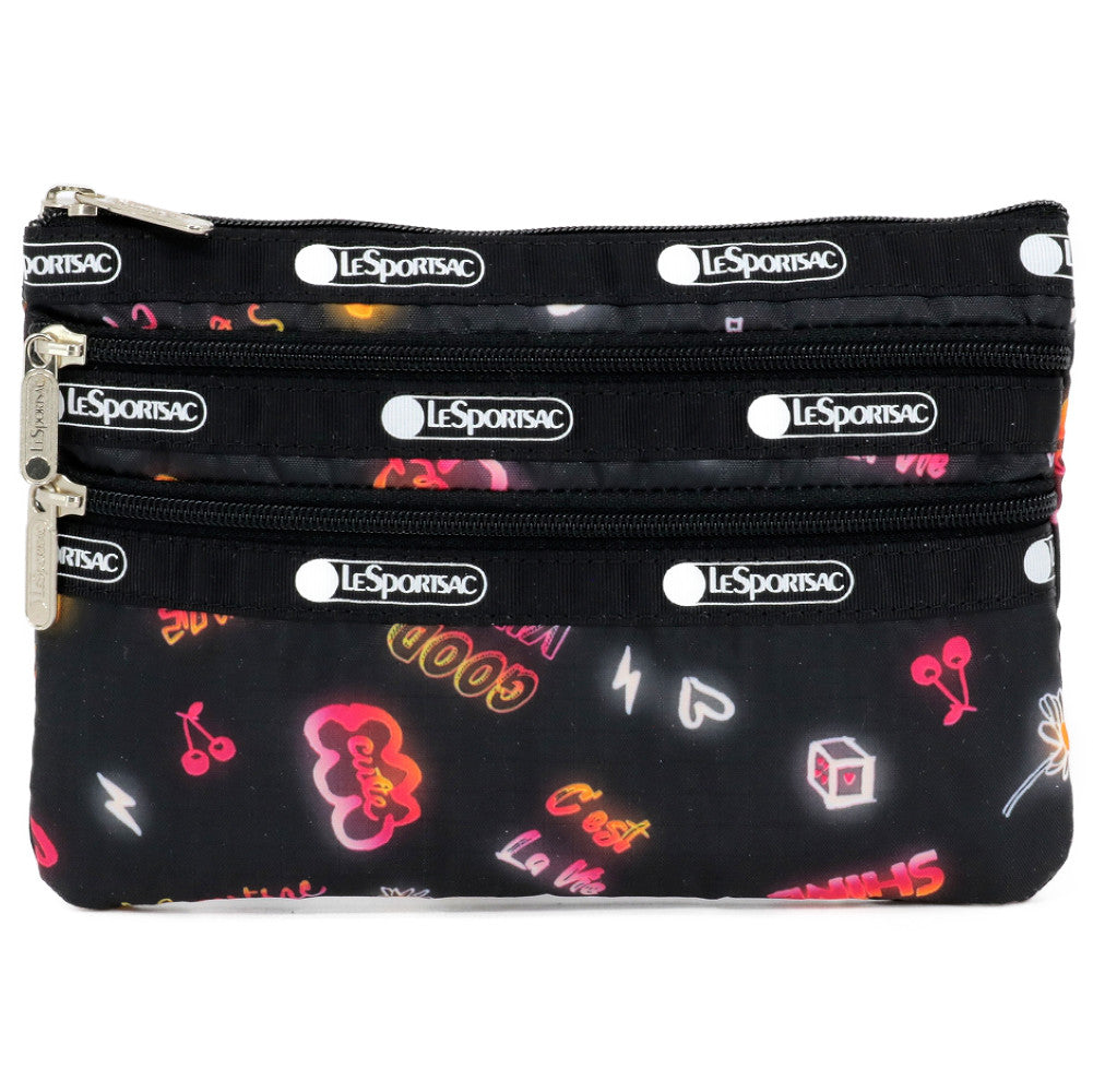 LeSportsac レスポートサック ポーチ 7158 3 ZIP COSMETIC E481 STAY TRUE