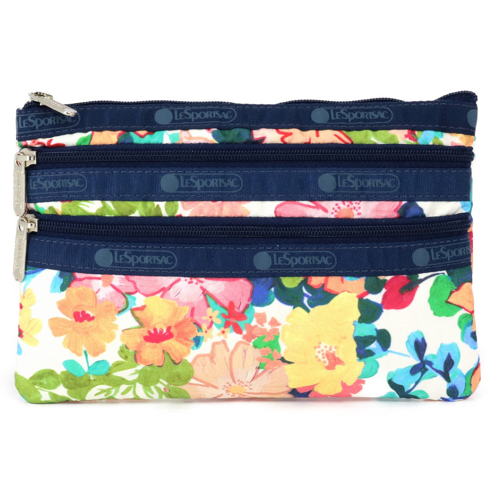 LeSportsac レスポートサック ポーチ 7158 3 ZIP COSMETIC E625 COLORFUL GARDEN