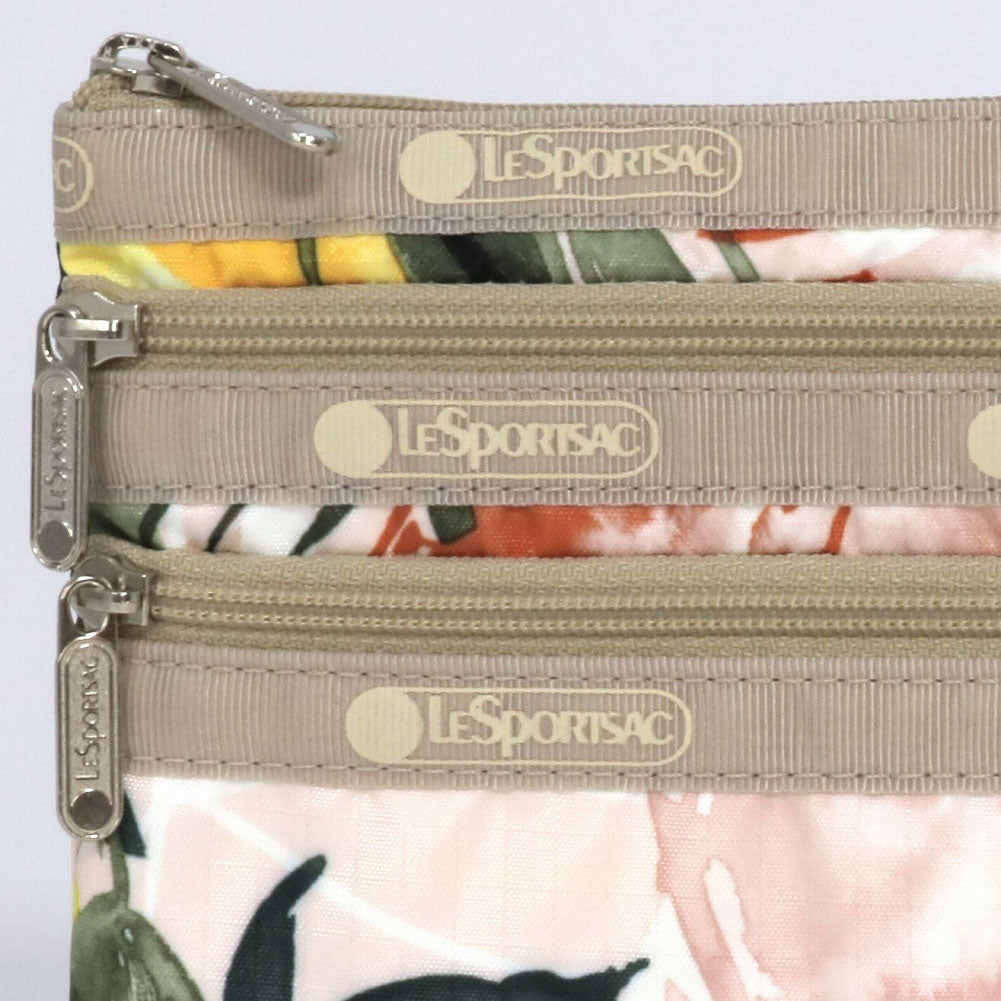 Lesportsac 3 zipper online cosmetic bag