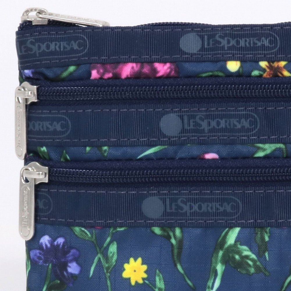 レスポートサック ポーチ 7158 E780 VIBRANT BOTANICAL 3ZIP コスメティック ブルー LeSportsac –  いいものを安く ワダツミ公式通販