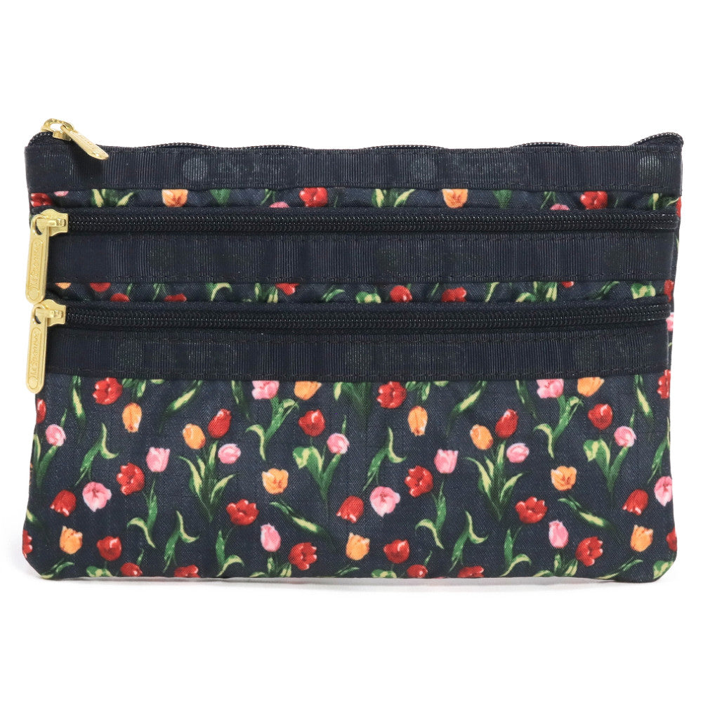 LeSportsac レスポートサック ポーチ 7158 3 ZIP COSMETIC U229 TULIP GARDEN