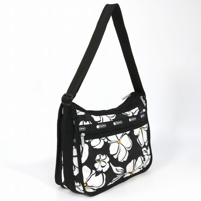 LeSportsac レスポートサック ショルダーバッグ 7507 DELUXE EVERYDAY BAG E837 BLACK AND WHITE BLOOMS