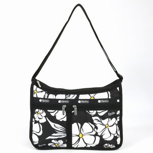 LeSportsac レスポートサック ショルダーバッグ 7507 DELUXE EVERYDAY BAG E837 BLACK AND WHITE BLOOMS
