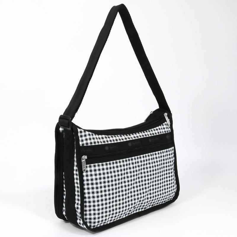 LeSportsac レスポートサック ショルダーバッグ 7507 DELUXE EVERYDAY BAG U254 GINGHAM CHECK NOIR