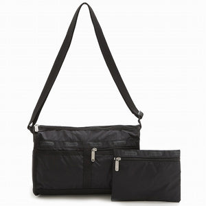 LeSportsac レスポートサック ショルダーバッグ 7519 DELUXE SHOULDER SATCHEL 5982 Black Solid