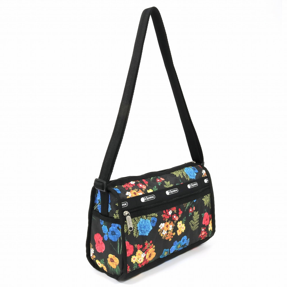 LeSportsac レスポートサック ショルダーバッグ 7519 DELUXE SHOULDER SATCHEL E477 FORGET ME NOT