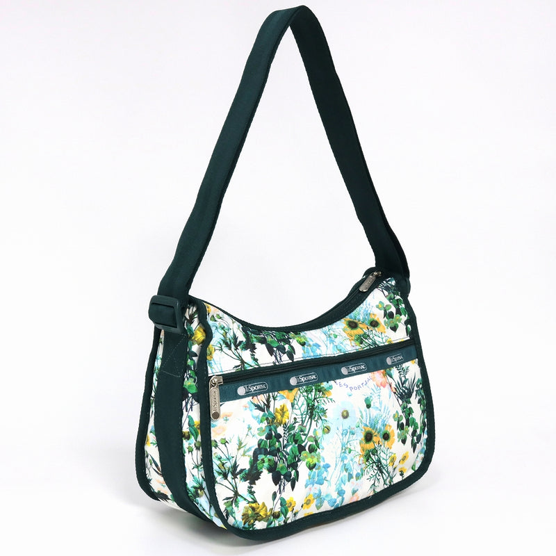 LeSportsac レスポートサック ショルダーバッグ 7520 CLASSIC HOBO E611 FLORESCENT FLORAL BLANC