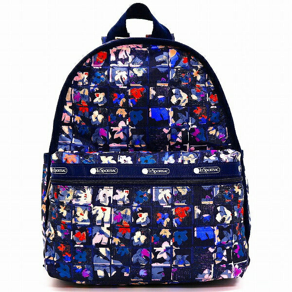 レスポートサック リュックサック LeSportsac BASIC BACKPACK VERY MERRY NAVY