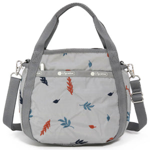 レスポートサック ショルダーバッグ スモールジェニー LeSportsac 8056 E733 FALLING LEAVES EMBROIDERY グレー