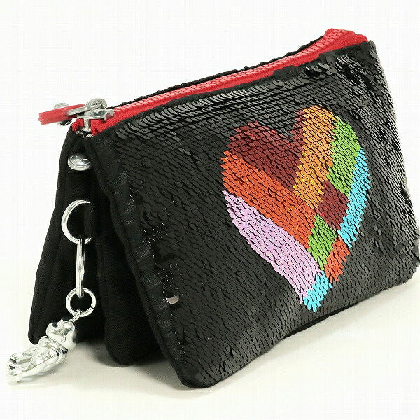 キプリング ポーチ Ki6284V96 小物入れ Kipling CREATIVITY L Black Glitterheart